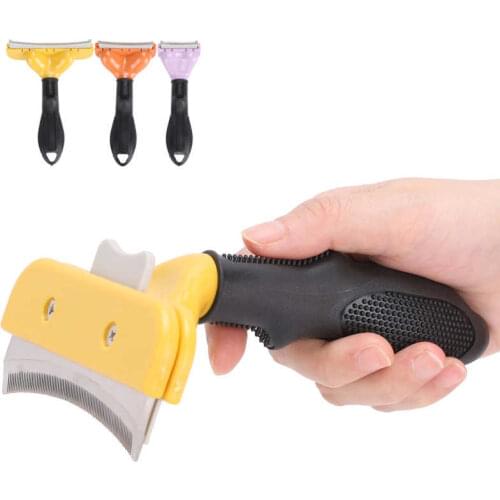 Stainless Steel Teeth Pet Hair Comb Dog Deshedding Dematting Brush Pet Grooming Tool Dog Supplies