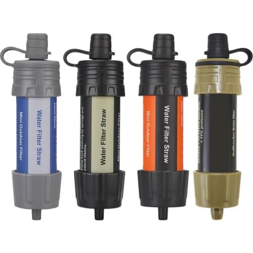 Outdoor Water Filtration Survival Water Filter Straw Water Filtration System Drinking Purifier For Emergency Hiking Awesome