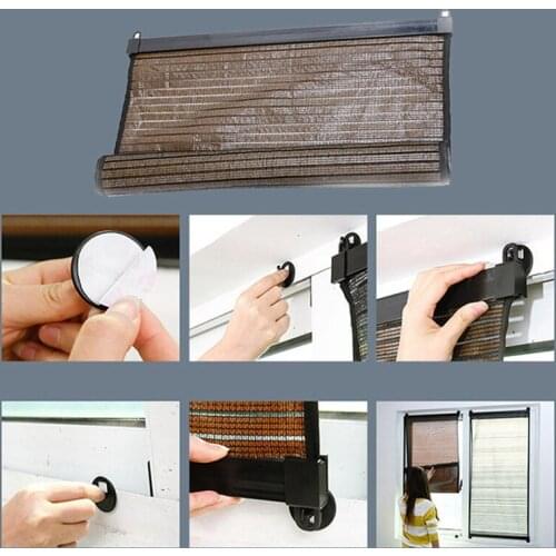 Window Balcony Sunshade Blinds Punch-Free Sun Protection Blinds For Cafe Office Window Door Roller Curtains for Bathroom Bedroom
