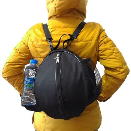 Sports Round Shape Ball Bag Basketball Volleyball Football Backpack Adjustable Shoulder strap Knapsacks Storage Bags