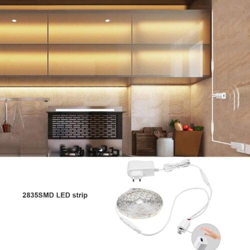 12V PIR Motion Sensor LED Light Strip USB Infinite Dimming Lighting Strip Waterproof SMD2835 LED Light Strip For Closet Wardrobe