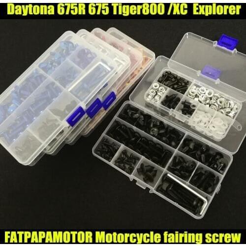 Universal Motorcycle Fairing Bolts Screw Moto Spring Bolts For Triumph Daytona 675R 675 Tiger800 XC Explorer