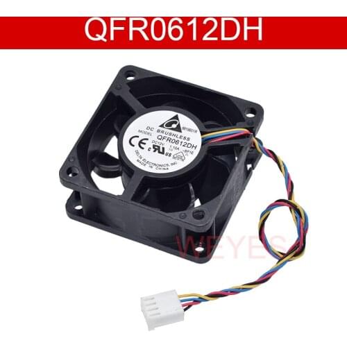 QFR0612DH 12V 1.10A 6898B01R For Delta 6025 6cm fan 4-wire pins double ball speed regulation Pwm cooling fan NEW