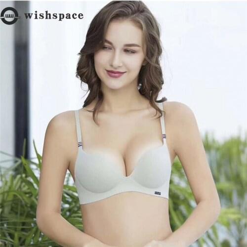 Spring, Summer, Autumn and Winter on Thin Under Thick Ice Silk Bra Together Without Rims on a Chip Non-trace Girl Bra