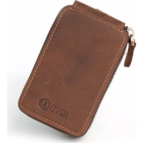 High-capacity Casual Fashion Key Case Holder For Men Women Real Cowhide Leather Key Holder Genuine Small Leather Goods K013