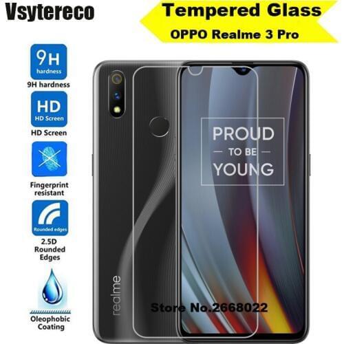 Tempered Glass For OPPO Realme 3 Pro Glass Screen Protector 2.5D Tempered Glass For Realme 3 Pro RMX1851 Protective Film