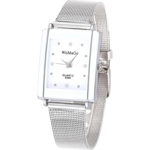 Alloy Steel Women Watches Female Quartz Wrist Watches Rectangular Dial Luxury Wristwatch Women Lady Watches reloj montre femme