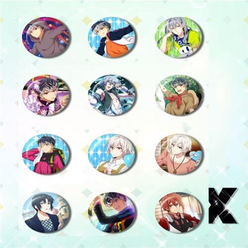 1pcs 58MM Anime Badge IDOLiSH7 Superstars IZUMI IORI IZUMI YOTSUBA TAKANASHI BADGE Sport Boys Badges Pins BROOCH Button Badge