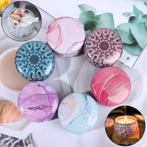 1Pcs Candle Tin Jars DIY Candle Making Kit Holder Storage Case For Dry Storage Spices Camping Party Favor And Sweets Gifts