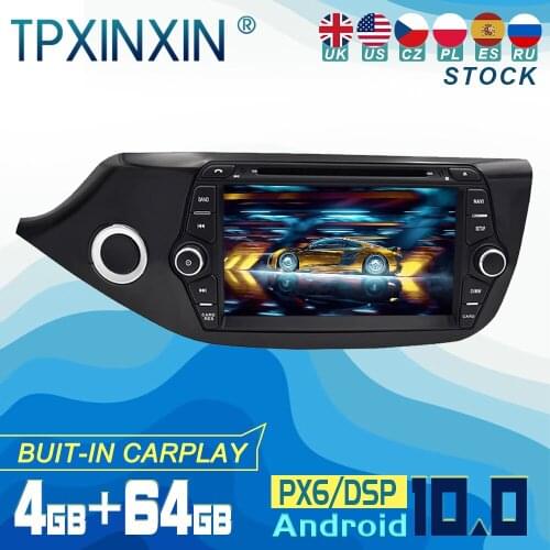 For Kia Ceed 2013-2016 Android 10 Carplay Radio Player Car GPS Navigation Head Unit Car Stereo CD DVD WIFI DSP BT