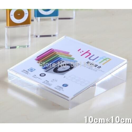 Free Shipping 10PCS Clear acrylic Crystal Holder Mobile Cell Phone parameter price tag Display cards Rack Mount By DHL DZ2-2