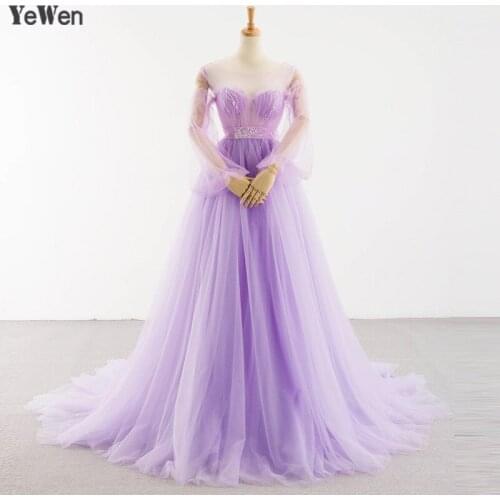 Lavender Beading Puff Sleeve Maternity Dress Illusion O Neck Elegant Bow Maternity Gowns for Baby Shower Fancy Photography Props