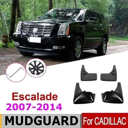 Car Mudflap Fender For For Cadillac Escalade 2014-2007 Over Fender Mud Flaps Guard Splash Flap Mudguard Accessories 2013 2012