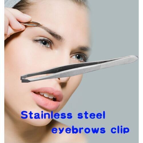 Lady Shape Tool Stainless Steel Eyebrow Clip Tweezer Beauty Favor
