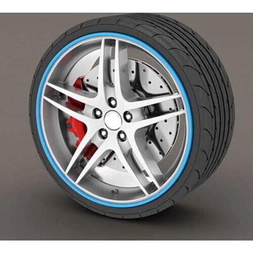 8 M Car Wheel Trim Decorative Ribs Rim Protector for Audi A-series C-series S-series SQ-series RS-series Q3 Q5 SQ5 Q7