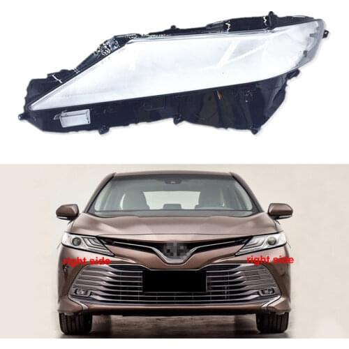 Headlamp Transparent Lampshade Headlights Cover Lens Headlamp Shell Headlights Glass Lamp Shade For Toyota Camry 2018 2019