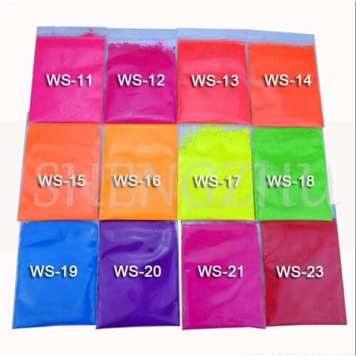 50g Fluorescent Powder Neon Pigment Nail Glitter Dust for Paint Printing Nail Art Polish Gel Nail Polish Manicure