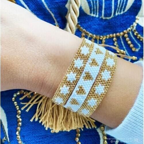BLUESTAR 2021 MIYUKI Bead Bracelets Women Bracelets Star Flower Pulseras Mujer Moda Handmade Woven Armband