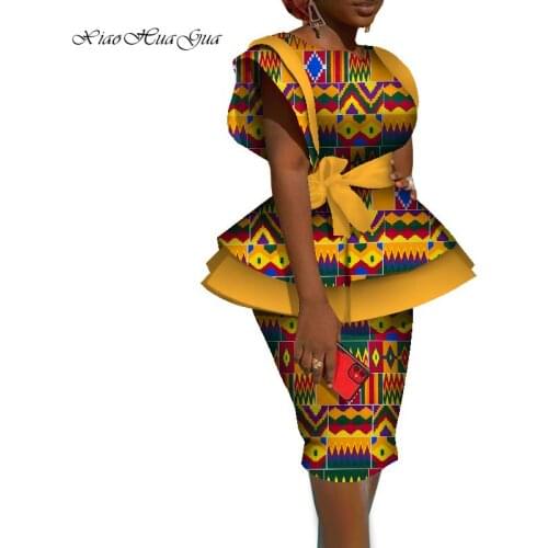 2 Piece Set Africa Clothing African Clothes Dresses for Women Outfits Dashiki Tops and Skirts African Outfit for Ladies WY7761