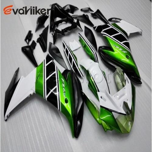 Motorcycle bodywork kit for FZ6 FZ6R 2009 2010 FZ6 09 10 FZ6R green white black ABS plastic kit motor Fairing