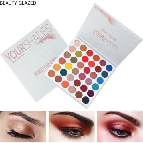 Beauty Glazed 36 Color Eye Shadow Palette Rich In Colors Pearlescent Matte Eyeshadow Long-lasting Brighten Eye Makeup TSLM1