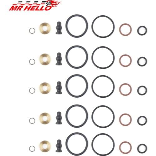 Oil Seals 5Sets Pump Nozzle Sealing Kits 1417010999 Fuel Injector Seal Repair Kit for 1.2l 1.4l 1.9l 2.0l 2.5l TDI Engines