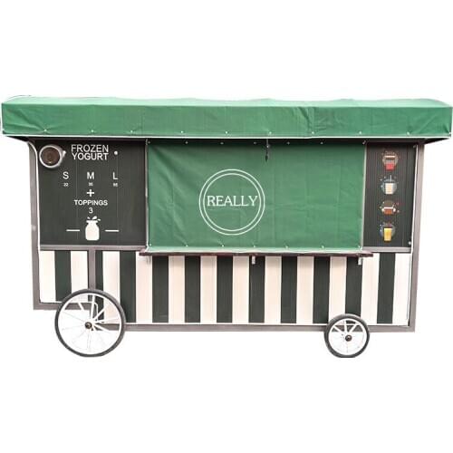 Mobile Kitchen Food Truck For Sale Pizza Coffee Bubble Tea Hot Dog Food Cart Snacks Catering Trailer