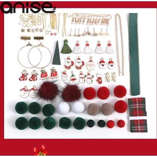 New Christmas Earrings Pendant DIY Jewelry Package Ear Studs Statement Dangle Earrings For Women Handmade Jewelry Making
