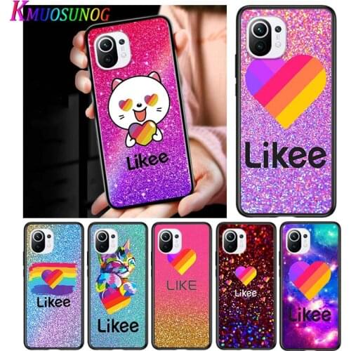 Cute Funny Likee for Xiaomi Mi 11 10T Note 10 Ultra 5G 9 9T SE 8 A3 A2 A1 6X Pro Play F1 Lite 5G Black Phone Case
