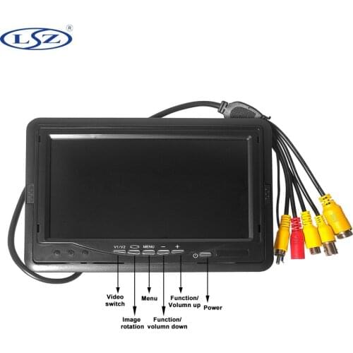 Spot wholesale 7 inch LCD LCD 800*480 HD pixel resolution support school bus ambulance