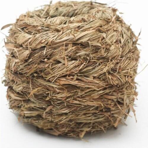 Handmade Nature Craft Woven Straw Bird House Garden Decoration