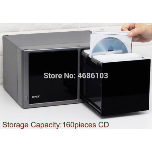 Light touch cd box creativity with ( large capacity 160pcs CD ) box Record Shelf Box, CD Disc Shelf, for Graphophone