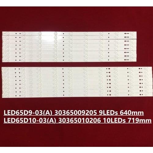 LED Strip light for Hai er 65A5M U65H3 LS65A51 LS65AL88U51A LE65D8810 M00KA LED65D9-03(A) LED65D10-03(A) 30365009205 30365010206