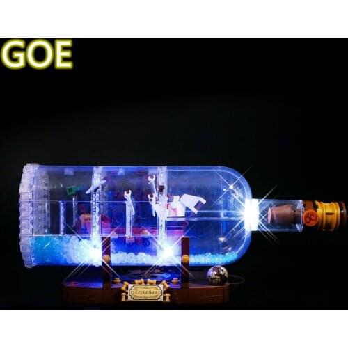 Led Light Kit For 21313 Ideas Series The Ship In A Bottle Se)t (Only LED Light included