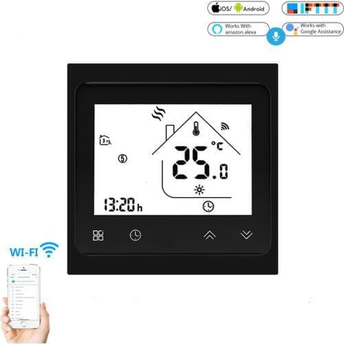 Smart Thermostat WiFi Temperature Controller Smart Life APP Remote Control for Electric Heating Works with Alexa Google Home 16A