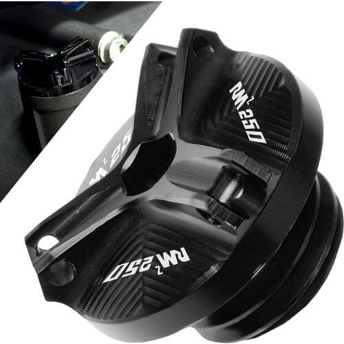 For SUZUKI RMZ250 Dirt Bike Aluminum Motorcycle Engine Oil Cup Plug Cover Screw For SUZUKI RMZ250 RMZ 250 RMZ-250 2004-2016