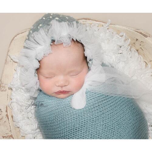 DJ Newborn Hair Accessories Girl Hats Photo Shoot Props Bonnet Baby Lacework Headbands Infant Photography Accessories