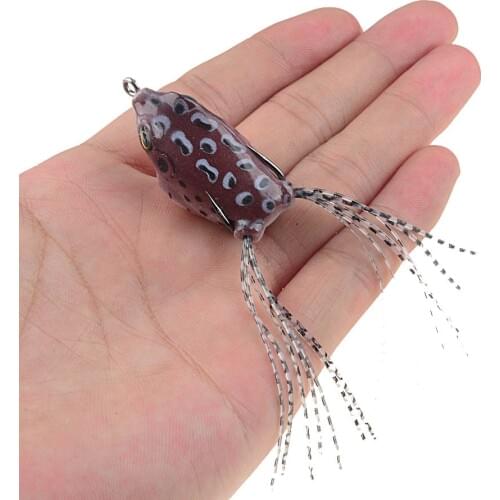 1pcs Quality Whopper Plopper 4cm 4.7g TopWater Popper Fishing Lure Hard Bait Wobblers Rotating Soft Tail Fishing Tackle