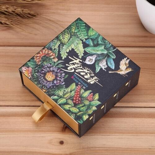 High quality printing drawer jewelry box new design wallet paper cardboard gift box with sponge for earring pendant ---PX11402