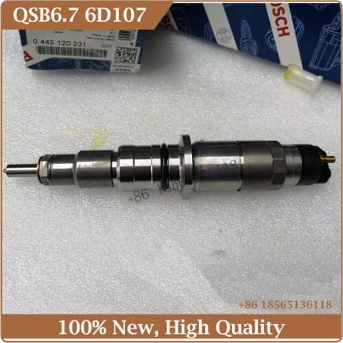 High Quality Common Rail Injector for Komasu S6D107 PC200-8 Cummins QSB6.7 Fuel injector 0445120231 5263262