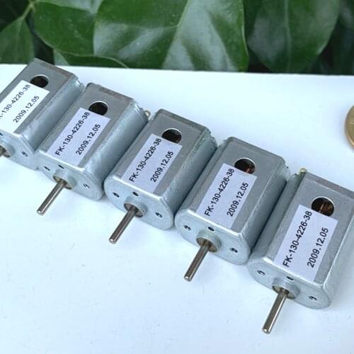 Micro FK-130-4226 Flat Strong Magnetic Carbon Brush Motor DC 3V 3.7V 4.5V 36500RPM High Speed Spindle Motor with Cooling Hole