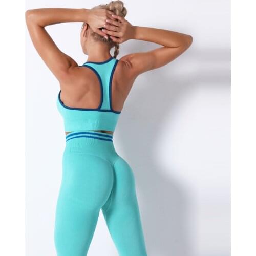 Women Push Up Seamless Sports Bra Pink White Workout Sport Top Crop High Impact Fitness Wear For Yoga Gym Brassiere Sportswear