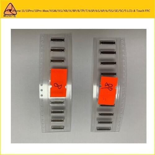 10Pcs LCD Display &Touch Digitizer FPC for iPhone 11 Pro Xs Max Xr X 8 7 6s 6 Plus 5Se 5s 11Pro LCD Connector motherboard FPC