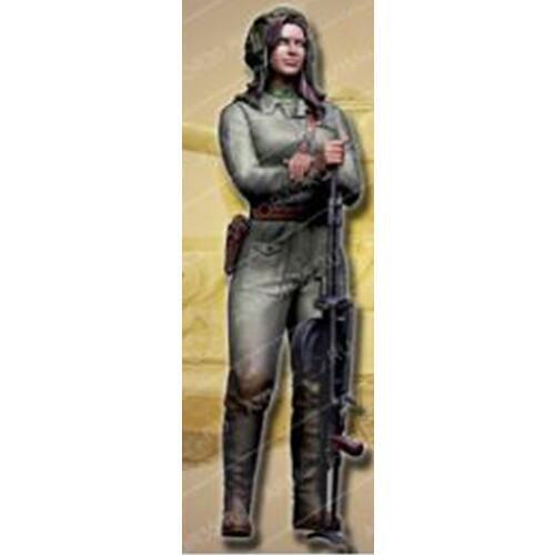 1/16 120mm Tank girl War woman modern 120 mm toy Resin Model Miniature Kit Unassembly Unpainted