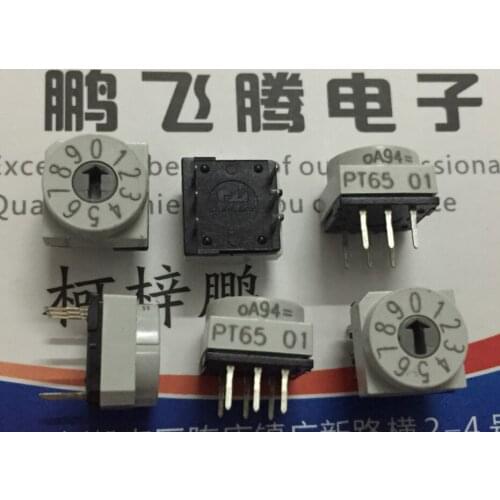 1PCS Imported German HARTMANN PT65101 0-9/10 bit rotary coding dial code switch 3: 3 positive code
