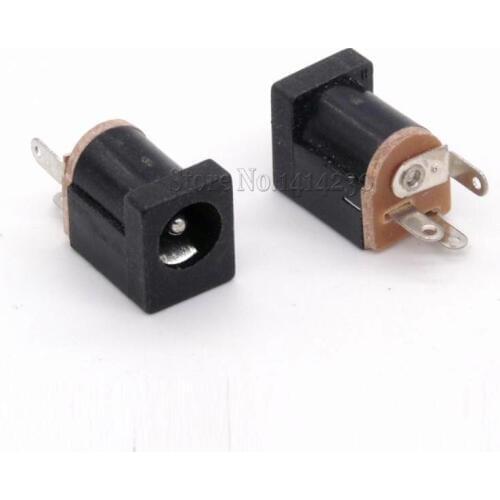 50Pcs DC-012 DC Power Supply Jack Socket 5.5X2.1MM 5.5-2.1MM 180 Degree Pin