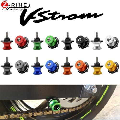 8mm Motorcycle Accessories CNC Swingarm Sliders Spools Screw For SUZUKI V-STROM VSTROM 650 1000XT 2020 650XT 2019 1000 2017 2018