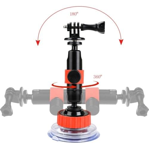 Car Suction Cup Sucker Car Holder Mount For GoPro Action Camera Osmo Xiaomi SOOCOO SJCAM Eken Glass Suction Cup Bracket
