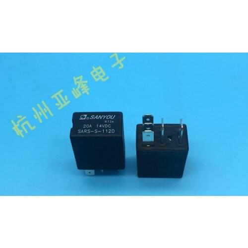 Free shipping lot (5pieces/lot) 100%Original New SANYOU SARS-S-112D 12VDC 5PINS 20A 14VDC Automotive Relays