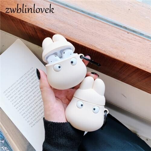 Headphone cover for airpods cute cartoon soft silicone protective cover coke anime cat headset accessories with hook